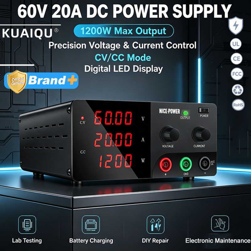 High Power 60V 20A Bench Power Supply - NICE-POWER 60V 20A Hochleistungs-Labornetzgerät 100V 200V