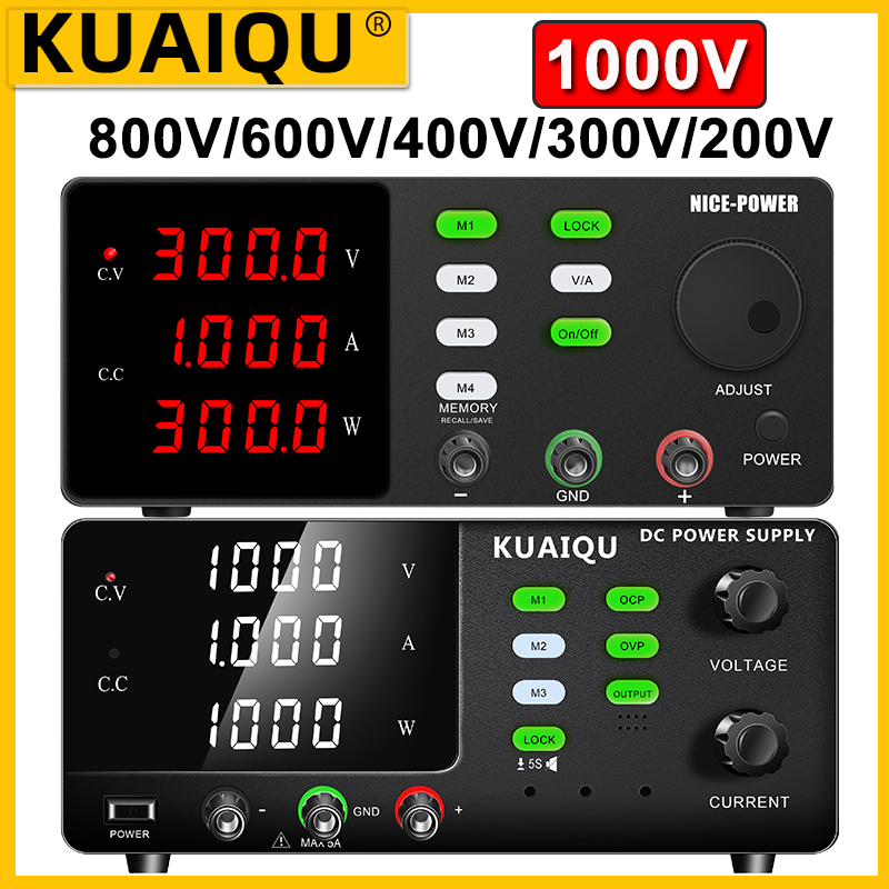Switching Dc Power Supply 300V 1A - KUAIQU 1000V 1A Hochspannungs-Gleichstromversorgung 800V/600V/400V/300V/200V Labor-Schaltnetzteil